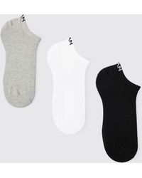 BoohooMAN - 3 Pack Dash Trainer Socks - Lyst