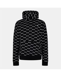 Money - Signature Print Hooded Long Sleeve Sweatshirt - Lyst