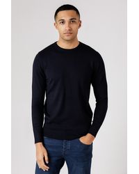 French Connection - Crew Neck Long Sleeve Knitted Jumper - Lyst