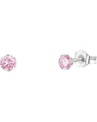 The Jewellery Stockroom - Sterling 3Mm Cz Crystal Stud Earrings - Lyst