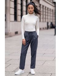 Roman - Petite Drawstring Narrowed Leg Trouser - Lyst