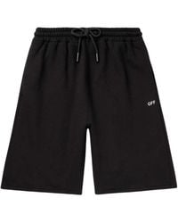 Off-White c/o Virgil Abloh - Off Stitch Skate Sweatshorts Cotton - Lyst