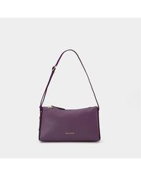 MANU Atelier - Mini Prism Hobo Bag - - Steel/purple - Leather - Lyst