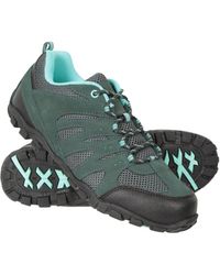Mountain Warehouse - 'Outdoor Ii' Hiking Shoes Suede Mesh Upper Rubber Outsole Trekking Footwear Synthetic Leather - Lyst