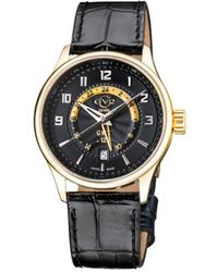Gv2 - Giromondo 42306 Swiss Quartz Leather Date Watch - Lyst