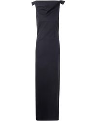 Jean Paul Gaultier - Long Backless Dress With Belt On The Back - Lyst