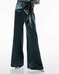 River Island - Joggers Velvet Wide Leg - Lyst