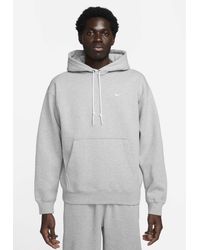 Nike - Solo Swoosh Fleece Pullover Hoodie - Lyst