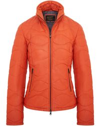 Infinity Leather - Puffer Quilted Bomber Jacket - Lyst