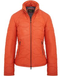 Infinity Leather - Puffer Quilted Bomber Jacket - Lyst