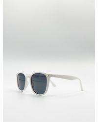 SVNX - Classic Preppy Square Sunglasses With Key Hole Nosebridge - Lyst