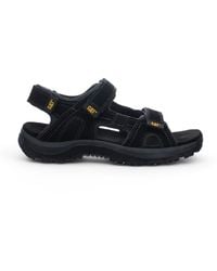 Caterpillar - Giles Trekkingsandalen Aus Schwarzem Leder Für Herren - Lyst