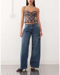 Motel - Roomy Extra Wide Low Rise Jeans - Lyst