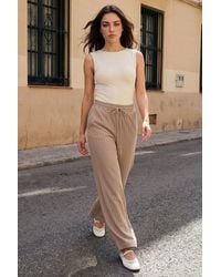 Roman - Petite Stripe Wide Leg Stretch Trouser - Lyst