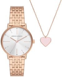 ARMANI EXCHANGE - Lola Watch Ax7145Set Stainless Steel (Archived) - Lyst