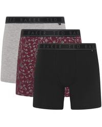 Ted Baker - 3 Pack Soft Breathable Cotton Boxer Brief Underwear - Lyst