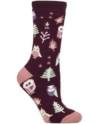 Heat Holders - Ladies Thermal Lite Patterned Socks For Winter - Lyst