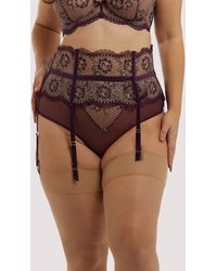 Dita Von Teese Lingerie - Evelina Curve Suspender Belt - Lyst