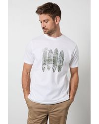 MAINE - Surf & Camper Printed T-Shirt Cotton - Lyst