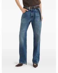 Brunello Cucinelli - Blauwe Katoenen Jeans - Lyst