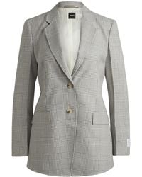BOSS - Regular-Fit Blazer Jacket - Lyst