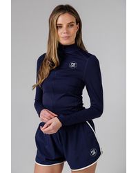French Connection - Zip Up High Neck Slim Fit Fcuk Sports Jacket - Lyst