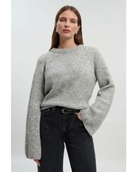 Karen Millen - Sequin Knit Tie Bow Jumper - Lyst