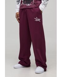 BoohooMAN - Wide Leg M Star Jogger - Lyst