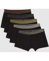 River Island - Pack Of 5 Metallic Rr Trunks Cotton - Lyst