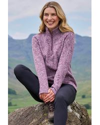 Mountain Warehouse - 'Idris' Fleece Sweater Antipill Half Zip High Neck Coat - Lyst
