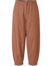 Secret Label - Linen Blend Barrel Leg Trousers - Lyst