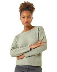 Roman - Ribbon Bow Tie Back Jumper - Lyst