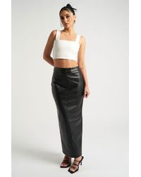 Urban Bliss - Maxi Pu Skirt - Lyst