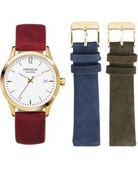 Orphelia - Fashion Suede Watch Of714888 Leather - Lyst