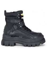 Buffalo - Damen-Kampfstiefel Mit Hohem Schaft, Klobig, Plateau - Lyst