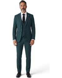 TruClothing - Formal 3 Piece Tailored Fit Plain Suit - Lyst