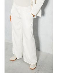 MissPap - Linen Look Boxy Tailored Trouser - Lyst