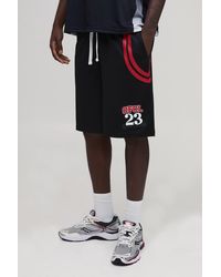 BoohooMAN - Baggy Fit Mesh Varsity Jersey Shorts - Lyst