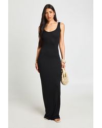 Boohoo - Tall Basic Scoop Neck Maxi Dress - Lyst