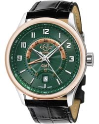 Gevril - Gv2 Giromondo Dial Swiss Automatic Leather Watch - Lyst