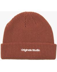 Jack & Jones - Vesterbro Beanie Brandy Cotton - Lyst
