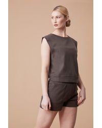 Mountain Warehouse - 'Lunar' Oversized Vest Casual Lightweight Stretchy Ladies Loose Fit Top Cotton - Lyst