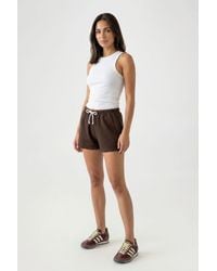 Boohoo - Loose Fit Contrast Drawcord Sweat Short - Lyst