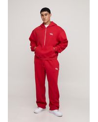 BoohooMAN - Oversized Boxy M Star Hoodie And Baggy Jogger Tracksuit - Lyst