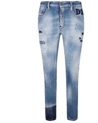DSquared² - Skater Jean Light Denim Pants Cotton - Lyst