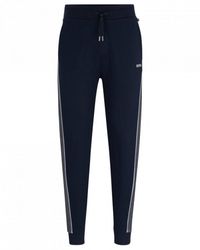 BOSS - Boss Loungewear Tracksuit Bottoms With Embroidered Logo - Lyst