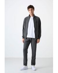 TOMMY LIFE - Relaxed Fit Zip-Collar Sweatshirt And Pants Set - Lyst