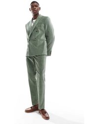 ASOS - Slim Pleat Front Suit Trousers - Lyst