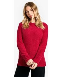 Boohoo - Maternity Boucle Knit Crew Neck Sweater - Lyst