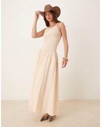 SNDY'S - Drop Waist Cami Maxi Dress - Lyst